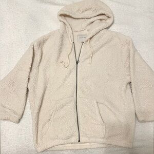 American Eagle Sherpa Zip Up Hoodie